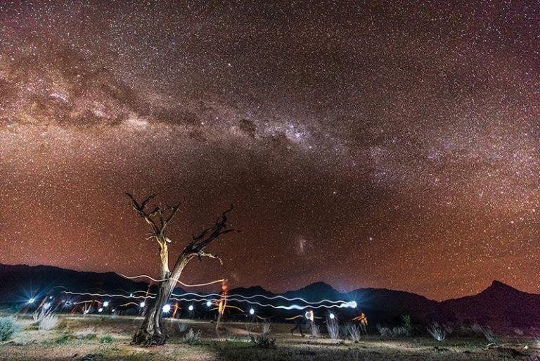 Sternnehimmel von Namibia