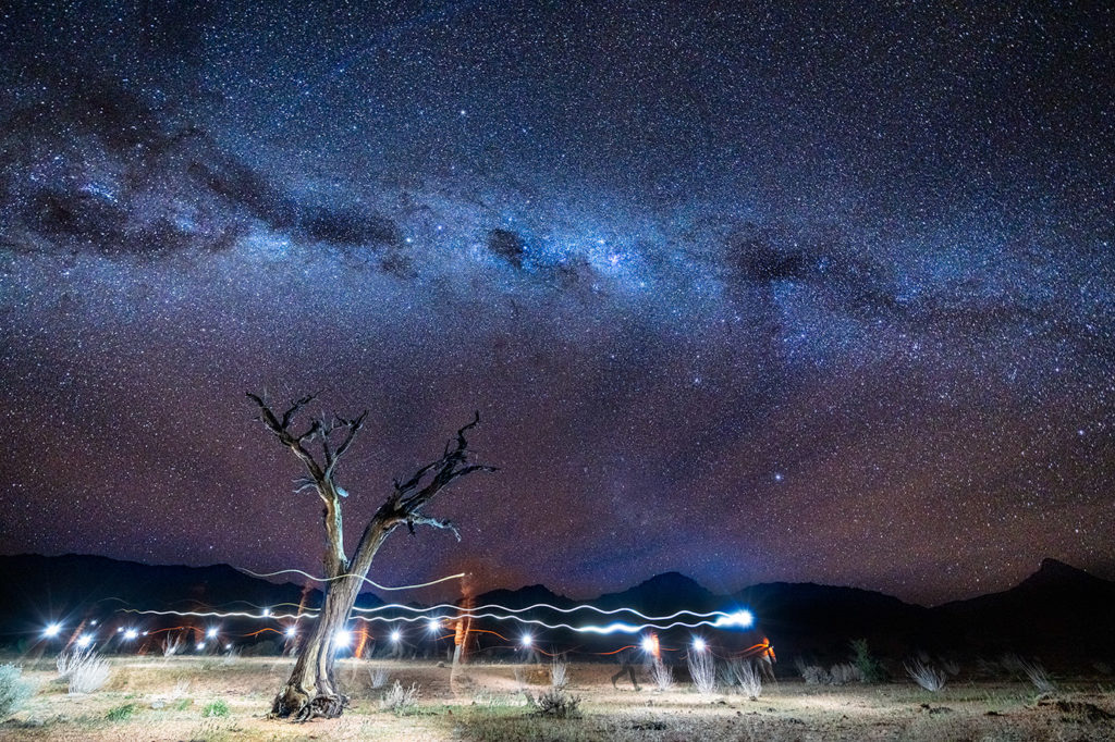Die Milchstraße auf einer Fotoreise in Namibia