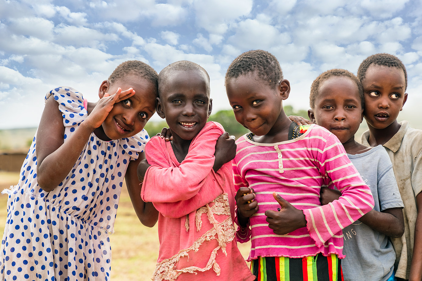 Massai Kinder fotografiert auf einer Fotoreise in Kenia von Benny Rebel