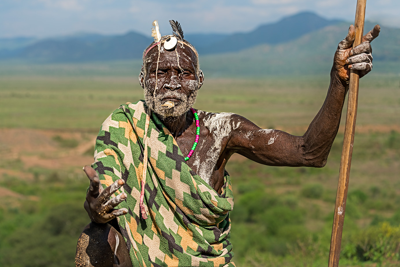 Alter Mann in Äthiopien fotografiert auf einer Fotoreise.