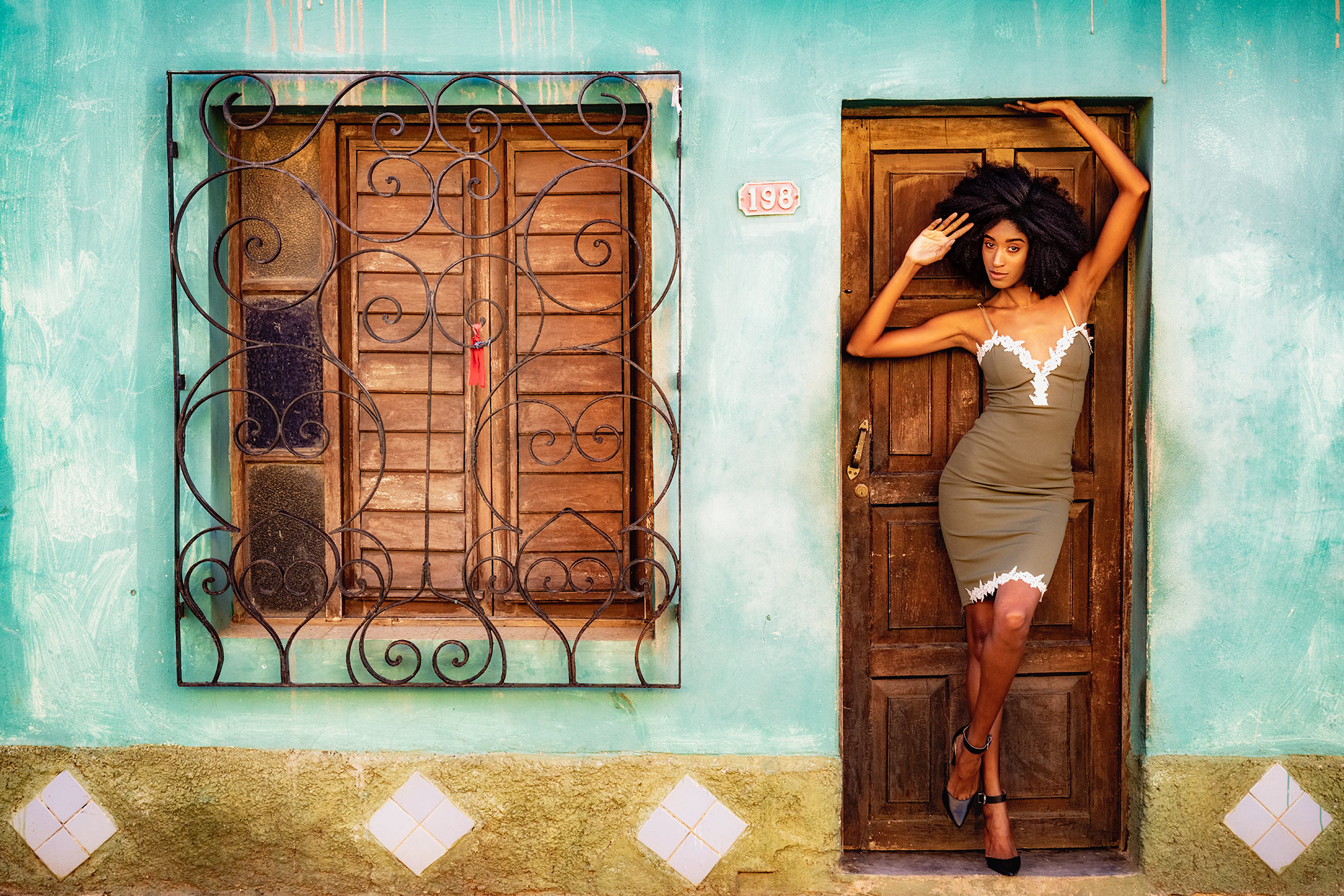 Kubafotoreise mit einer Tropicana Tänzerin fotografiert auf einer Fotoreise in Kuba.