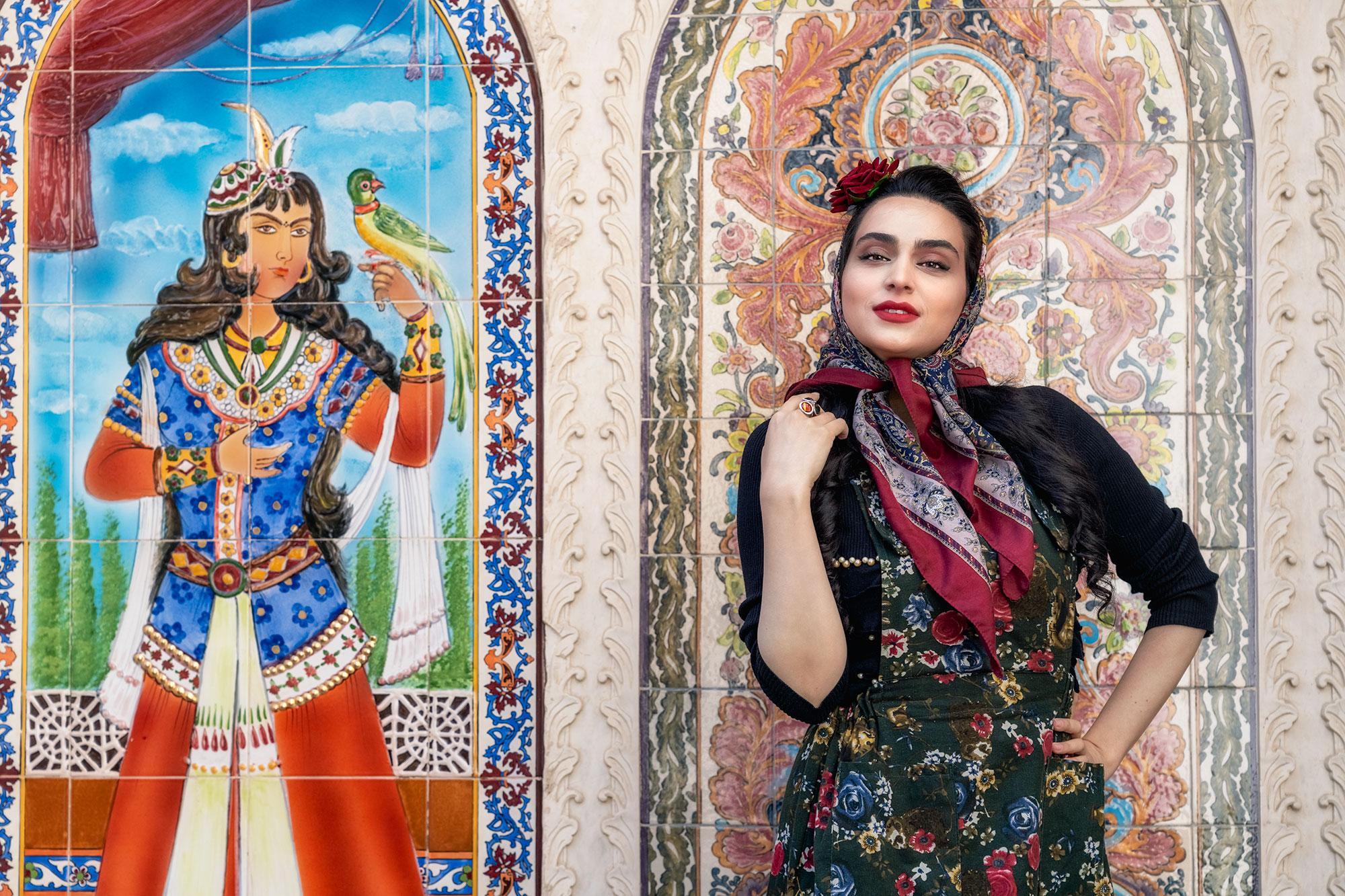 Fotomodelle in Isfahan fotografiert auf einer Fotoreise durch den Iran.