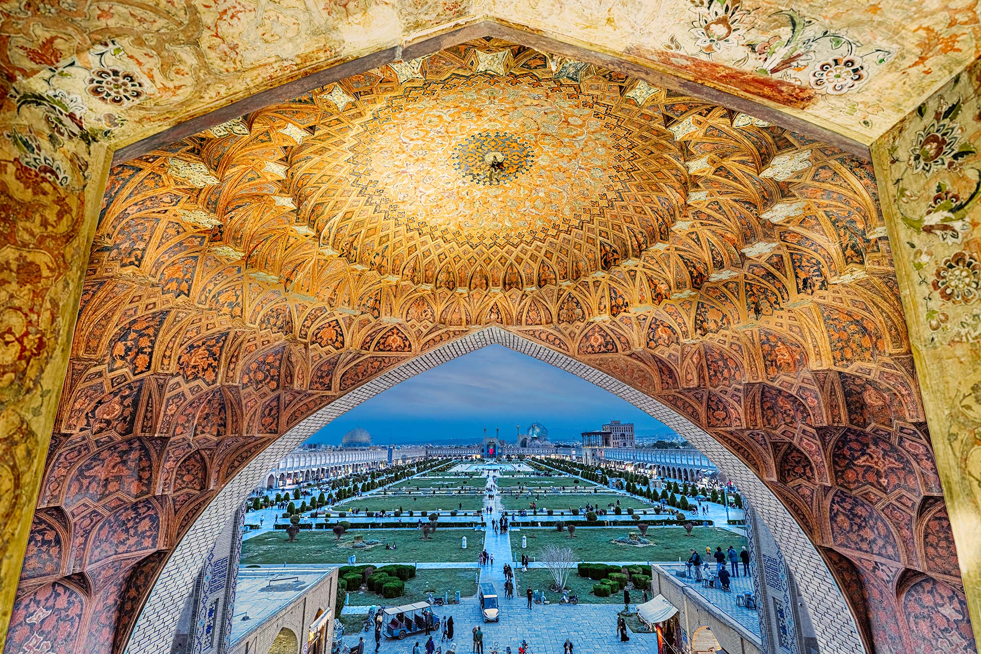 Naghsh e Dchahan Platz in Isfahan fotografiert auf einer Fotoreise durch den Iran.